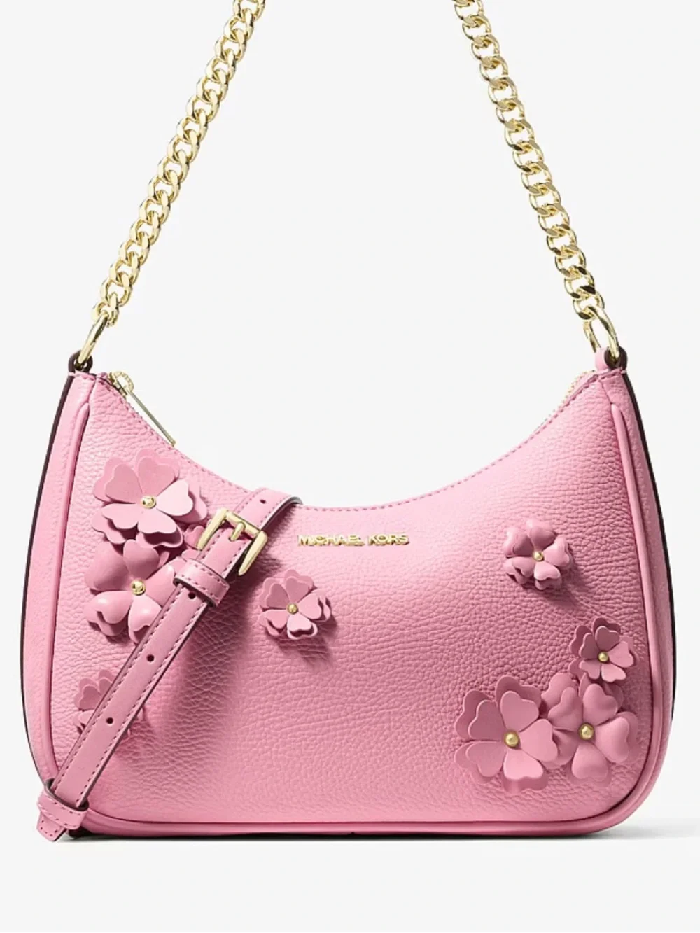 Michael Kors Jet Set Travel Large Embellished Convertible Crossbody Shoulder Bag - Picture 4 of 15